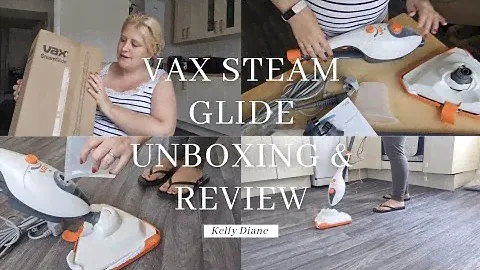 Vax SteamGlide unboxing and full honest review - cleaning hard floors | Kelly Diane