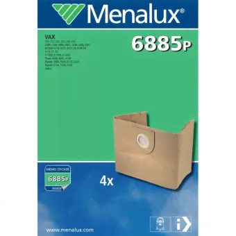 Мешки пылесборные бумажные Menalux 6885P для Vax-0