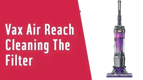 Vax Air Reach — очистка фильтра (247/8300)