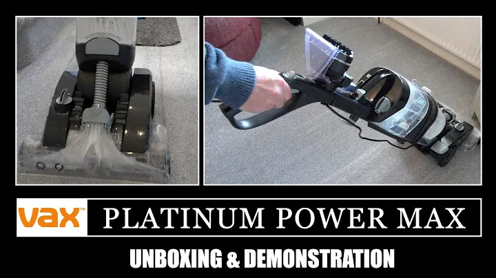 Ковровомоечная машина Vax Platinum Power Max Распаковка и демонстрация