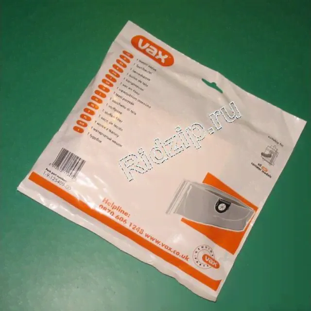 VA 1-9-125409-00 Мешок тканев 1-7-125030-00 к пылесосам фирмы Vax (Вакс)
