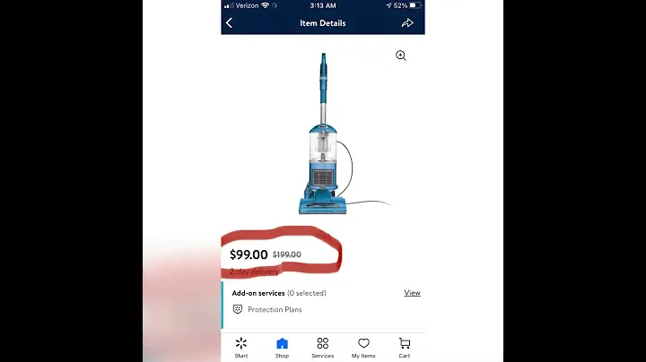Walmart Clearance Shark Vacuum this week