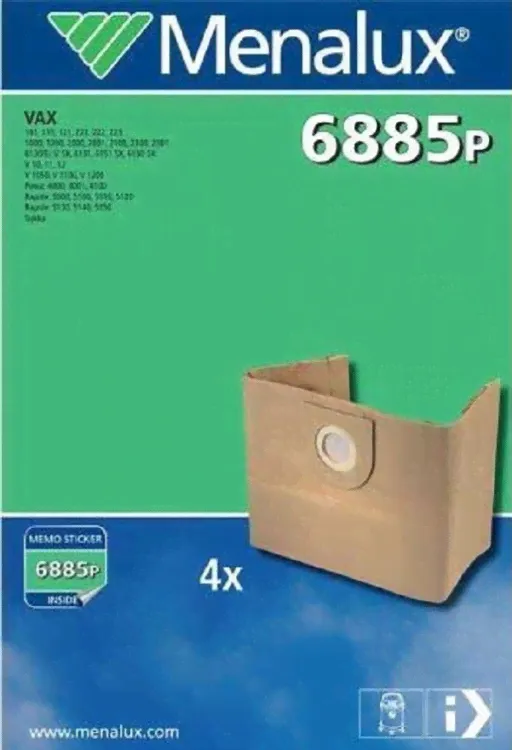 Мешки пылесборники для пылесосов VAX 6885P Menalux-0